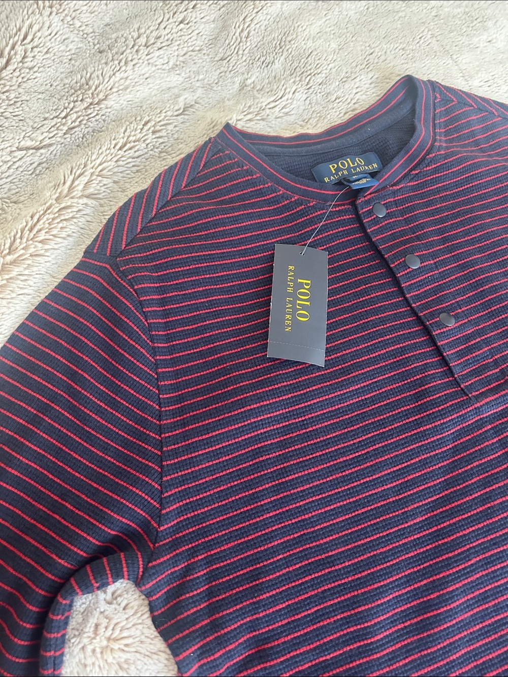 NWT Polo Ralph Lauren boys striped henley - Picture 11 of 13